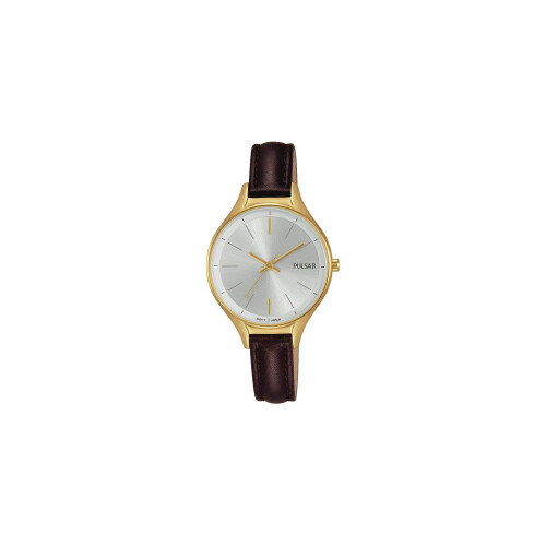 Pulsar Pulsar Brown Gold Brown Leather Watch PH8280X1, Strap, Strap