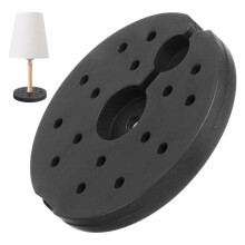 YEAHIBABY Socle de lampe lesté de rechange en plastique noir pour décoration nocturne (1 pièce)