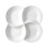 Melamine snackdienblad/bord 22 cm wit 1
