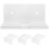 Transparent Acrylic Floating Wall Shelf 10.2 x 9.9 cm 1