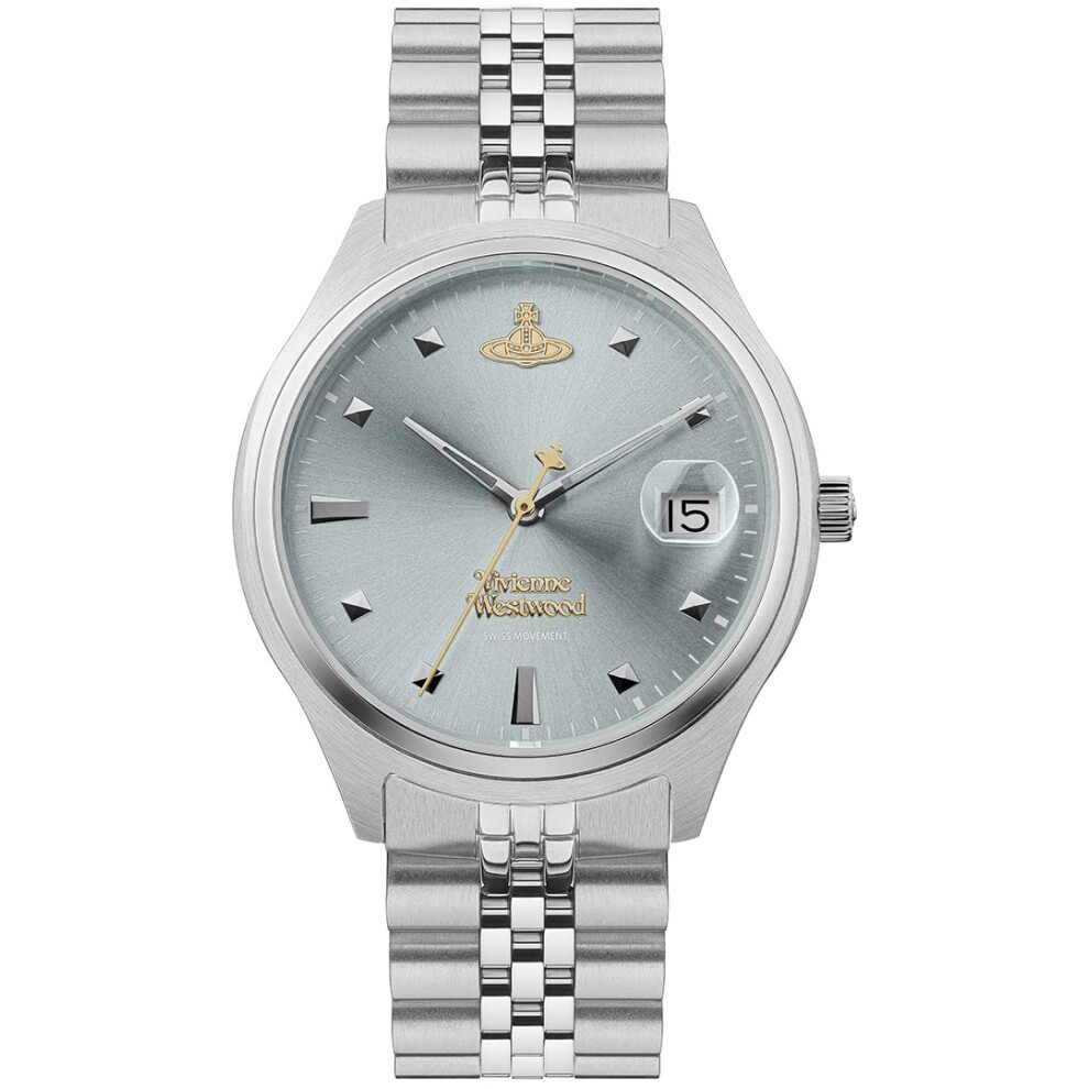 Vivienne Westwood Camberwell Ladies Quartz Watch With Light Blue Dial & Stainless Steel Bracelet