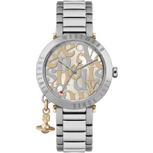 Vivienne Westwood Orb Logomania 32mm Ladies Quartz Watch with Silver Dial and Silver Stainless Steel Bracelet