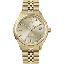 Vivienne Westwood Little Camberwell 29mm Ladies Quartz Watch with Champagne Sunray Dial and Gold Stainless Steel Case and Bracelet