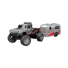 164Mini RC Truck USBC dobíjecí Underflow W Přívěs měřítko slitiny