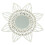 Rattan Wall Mirror White Flower Shape328g 1