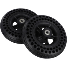 Roda de borracha maciça de 7 polegadas para cadeira de rodas (2 unidades)