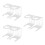 6Pièces Porte-Batte Baseball Mural Transparent En Durable 4