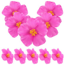 Artificial Hibiscus Flowers Rosy 10 pcs