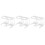 6Pièces Porte-Batte Baseball Mural Transparent En Durable 10