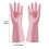 Reusable Cleaning Gloves Flock-Lined Embossed Palm Small 2