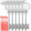 OUNONA Silver Snowflake Ornaments DIY Xmas Tree Decor 6Pcs 4