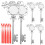 OUNONA Silver Snowflake Ornaments DIY Xmas Tree Decor 6Pcs 5