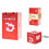 Rotes Faltgeschenkbox-Set – 16-teilig 2