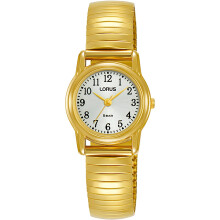 Lorus RRX34HX9 Women's Quartz Watch with Gold Plating and Metal Strap, Gold, Strap.
