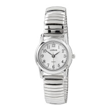Lorus RRX33HX9 Women's Quartz Watch Palladium Pad with Metal Strap, Silver, Strap.