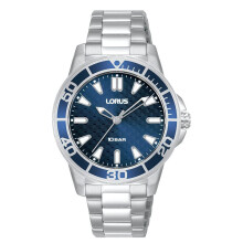 Lorus Women's Analogue Quartz Watch with Metal Strap, Silver Blue, Silver Blue, Bracelet