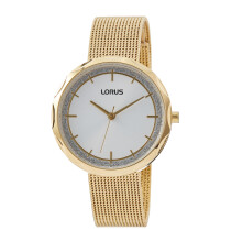 Lorus RG240WX9 Women's Analogue Quartz Watch with Metal Strap, Gold, Bracelet