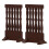 CATIEBYE2 pezzi Paravento giapponese in legno marrone per decorazione della stanza e elegante complemento d'arredo. 1
