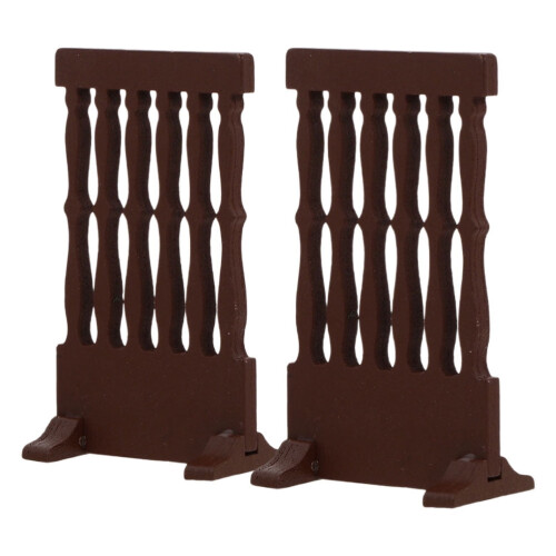 CATIEBYE2 pezzi Paravento giapponese in legno marrone per decorazione della stanza e elegante complemento d'arredo.