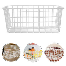 Wire Freezer Storage Basket – 28 x 21 x 12 cm, White