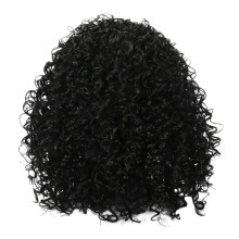 Perruque de fête avec bandeau, perruque pour femmes noires, bandeau en cheveux humains, idéal pour la course à pied.