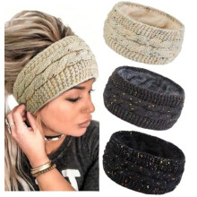 Huachi winterhoofdbanden voor dames, oorwarmers, warme hoofdband voor dames, winteraccessoire, hoofdband met fleecevoering voor koud weer