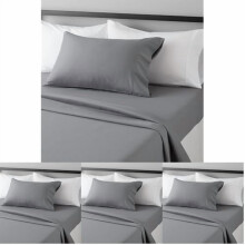 Ensemble de draps 3 pièces Basics en microfibre légère, ultra douce, facile d'entretien et confortable, avec poches profondes de 14 pouces, Twin