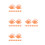 32Pièces Clip De Pour Transparent Résistant Orange 5