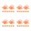 32Pièces Clip De Pour Transparent Résistant Orange 8