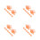 32Pièces Clip De Pour Transparent Résistant Orange 9