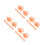 32Pièces Clip De Pour Transparent Résistant Orange 10