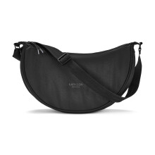 Larkson Crescent Bag Ladies Black - Solveig Medium - Cross Body Bag Women - Sling Shoulder Bags in Half Moon Shape - Womens Dumpling Bags with