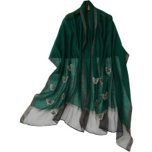 Lenço longo bordado, leve, para festas noturnas, estilo pashmina, ideal para ocasiões formais.