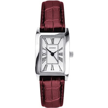 Sekonda Classic Ladies Quartz Watch with White Dial Analogue Display and Burgundy Strap 40343