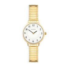 Sekonda Easy Reader Ladies 30mm Quartz Watch in White with Analogue Display, and Gold Stainless Steel Strap 30132