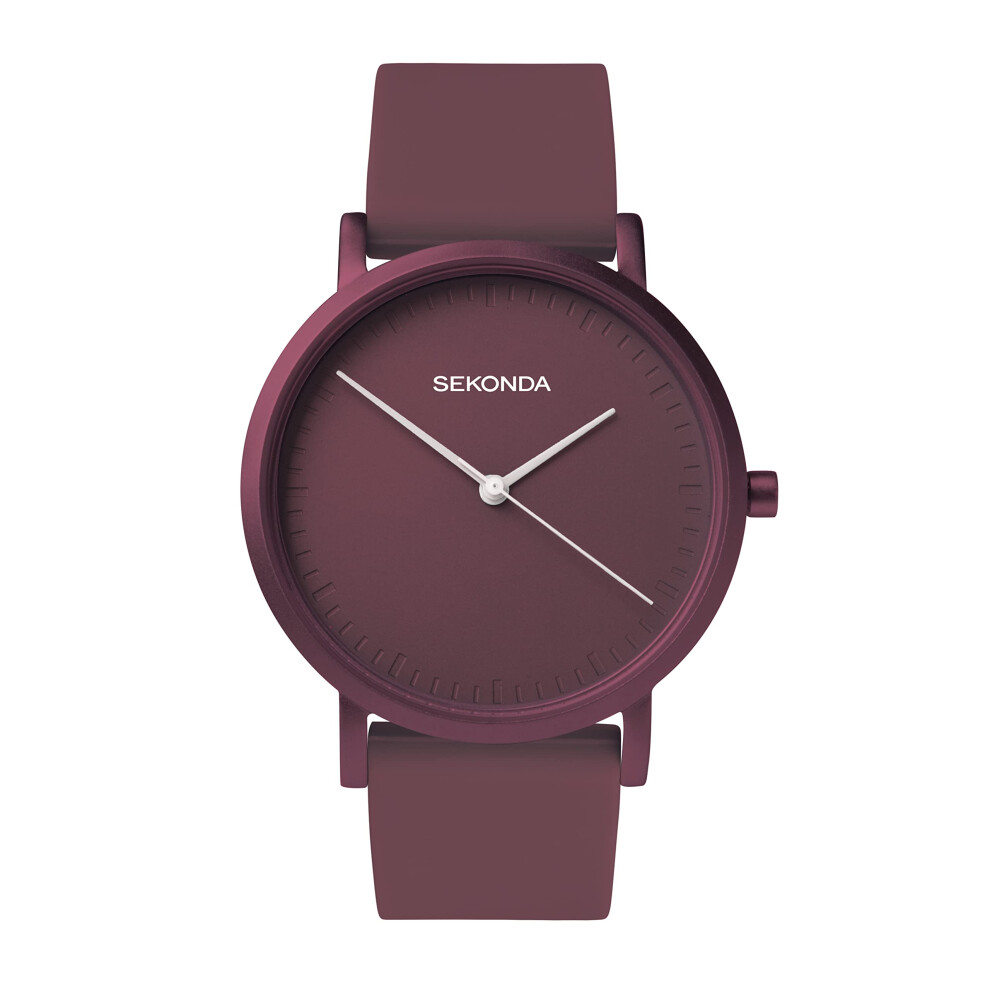 Sekonda Palette Ladies 36Mm Quartz Watch In Red With Analogue Display, And Red Silicone Strap 40554