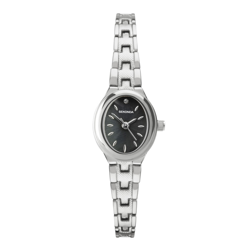 Sekonda Women's Analog Japanese Quartz Watch With Alloy Steel Strap 40650 Silver/Black