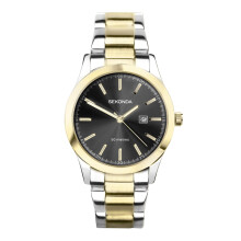 Sekonda Colour Pop Ladies 34mm Quartz Watch in Grey with Analogue Date Display, and Two Tone Stainless Steel Strap 40429.