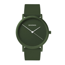 Sekonda Palette Ladies 36mm Quartz Watch in Green with Analogue Display, and Green Silicone Strap 40553