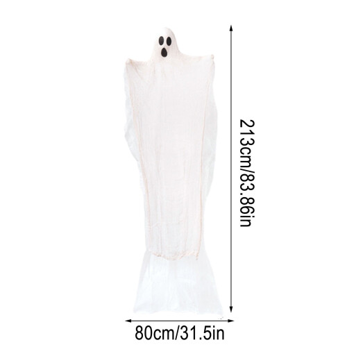 6ft Floating Ghost Decoration White Gauze Halloween Prop 2