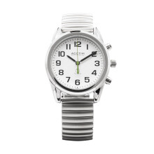 Acctim 'Dunwich' 35mm RC UK Talking Watch Silver Expanding Bracelet.