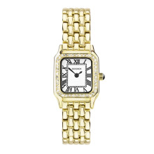 Sekonda Monica Ladies 20mm Quartz Watch, Gold Alloy Case & Bracelet with Stone Set Bezel & White Dial 40642
