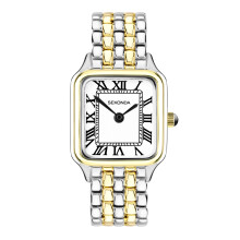 Sekonda Classic Monica Maxi Ladies 30mm Quartz Watch in White with Analogue Display, and Two Tone Alloy Strap 40658