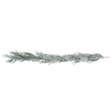 Guirlanda de Natal de pinheiro flocado, 180 cm, para lareira, escada e mesa. Decoração de inverno.