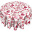 Red Heart Round Tablecloth 60" Polyester 1