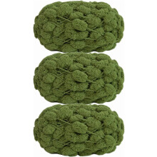 3-pack pompon garen, 100% polyester jellybean pompon garen voor haken, breien en handwerk, 450 g