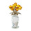 Crystal Red Rose Bouquet in Vase - Romantic Desktop Decor 2