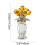 Crystal Red Rose Bouquet in Vase - Romantic Desktop Decor 3