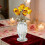 Crystal Red Rose Bouquet in Vase - Romantic Desktop Decor 4