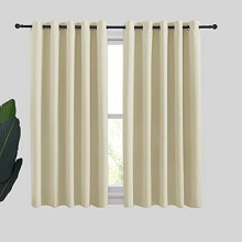 Blackout Curtain Panels with Silver Grommets 34"W x 60"L (2